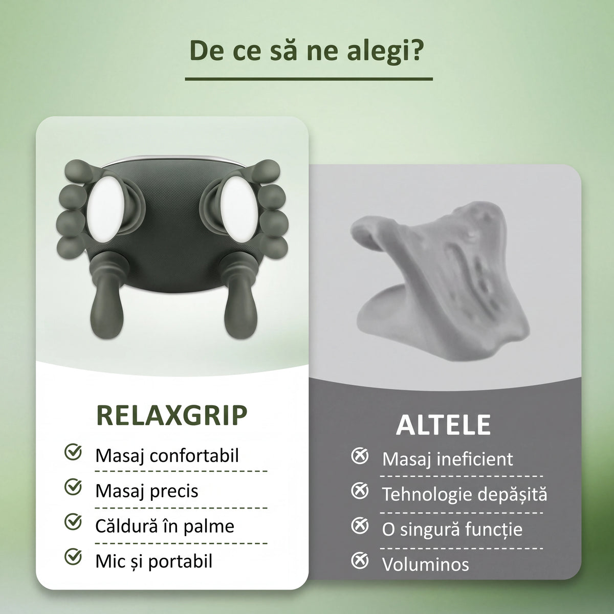Aparat de masaj RelaxGrip™